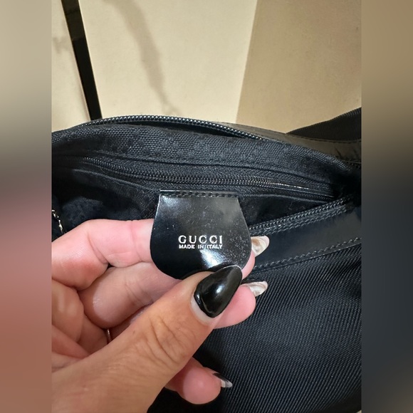 Gucci 2-way Carry Nylon and Bamboo Handbag - Picture 6 of 13